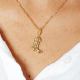 Cowboy Boot Charm (Gold)