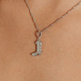 Cowboy Boot Charm (Silver)