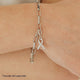 CZ Cancer Ribbon Charm (Silver)