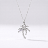 Dainty Palm Tree Charm (Silver)