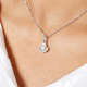 Tiny Seashell Pearl Charm (Silver)