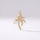 Dainty Palm Tree Charm (Gold)