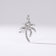 Dainty Palm Tree Charm (Silver)