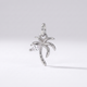 Dainty Palm Tree Charm (Silver)
