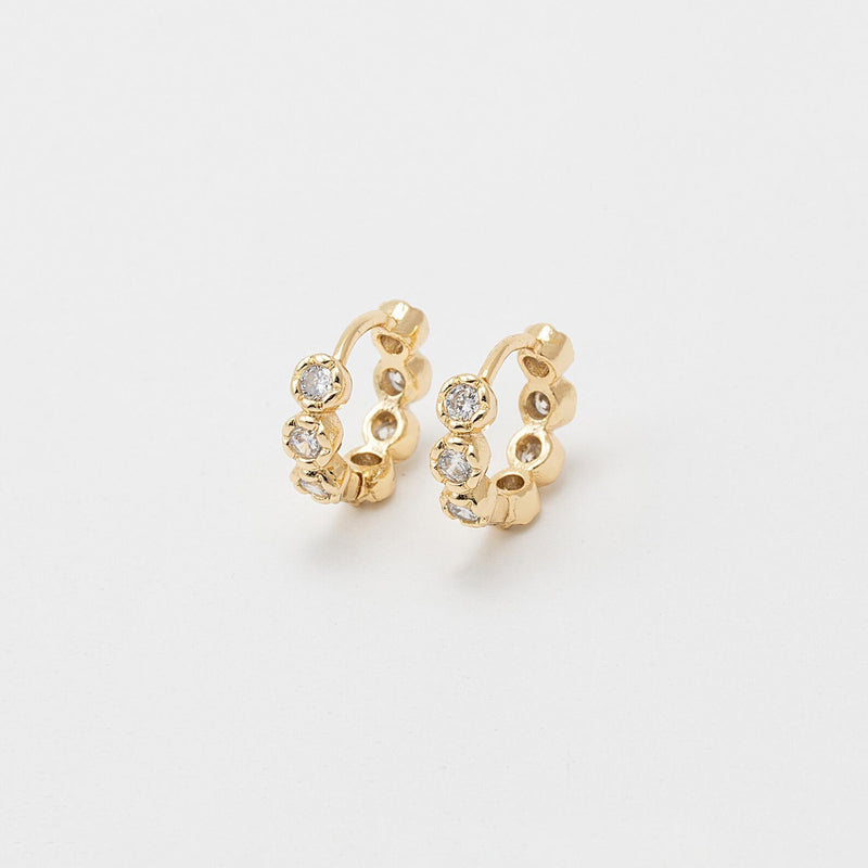 Charlotte CZ Hoops (Gold)
