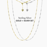 Sterling Silver Addie Adjustable Set (Gold + Silver)