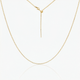 Tessa Adjustable Length Charm Threader — Cable Chain (Gold)