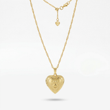 Paw Print Heart Locket