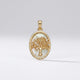 Mother of Pearl Tree of Life Pendant (Gold)