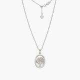 Mother of Pearl Tree of Life Pendant (Silver)