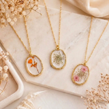 Snow Lace Wildflower Adjustable Necklace