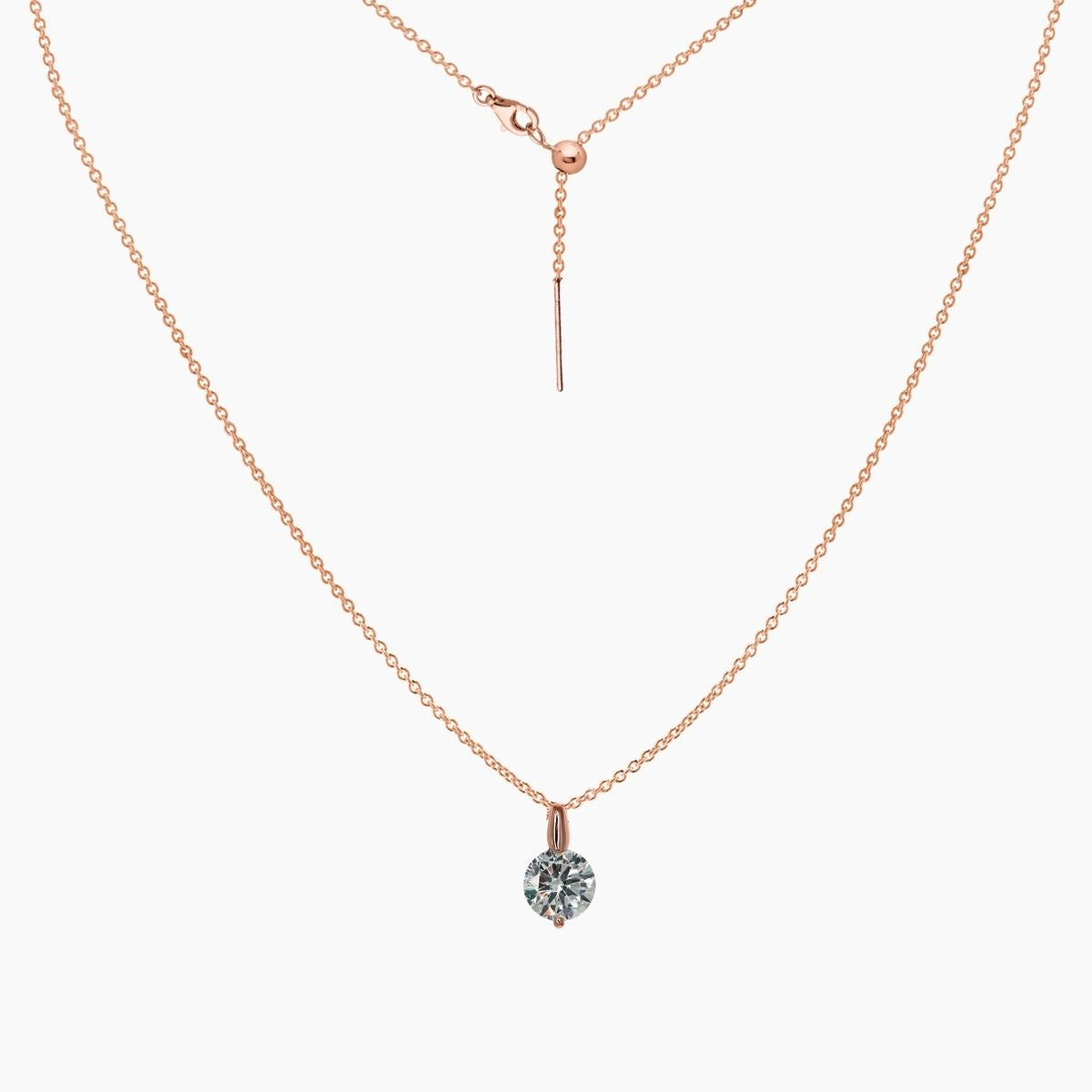 Tessa Adjustable Length Charm Threader — Cable Chain (Rose Gold)