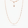 Addie Adjustable Twist Chain 24" (Rose Gold)