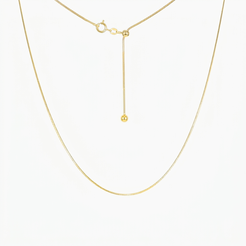 Sienna Snake Adjustable Threader Chain 18" (Gold)