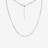 Sterling Silver Bella Adjustable Box Chain 22"