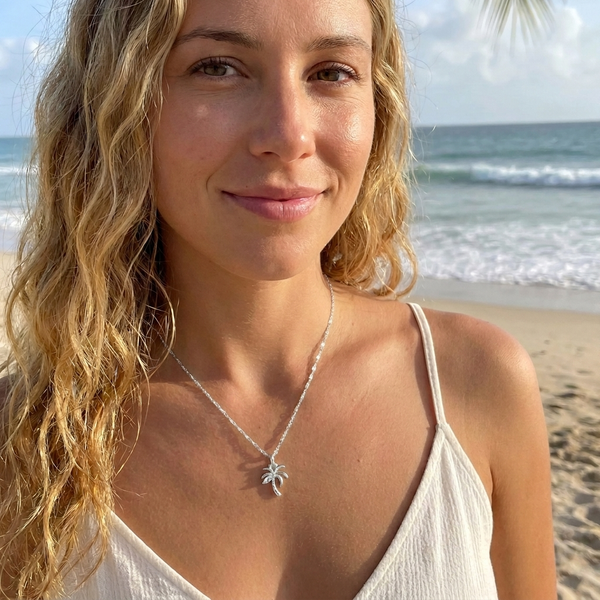 Customer photo wearing Grace Blooms jewelry