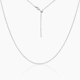 Tessa Adjustable Length Charm Threader — Cable Chain (Silver)