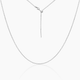 Tessa Adjustable Length Charm Threader — Cable Chain (Silver)