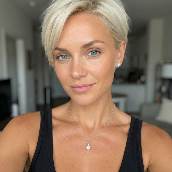 Customer photo wearing Grace Blooms jewelry