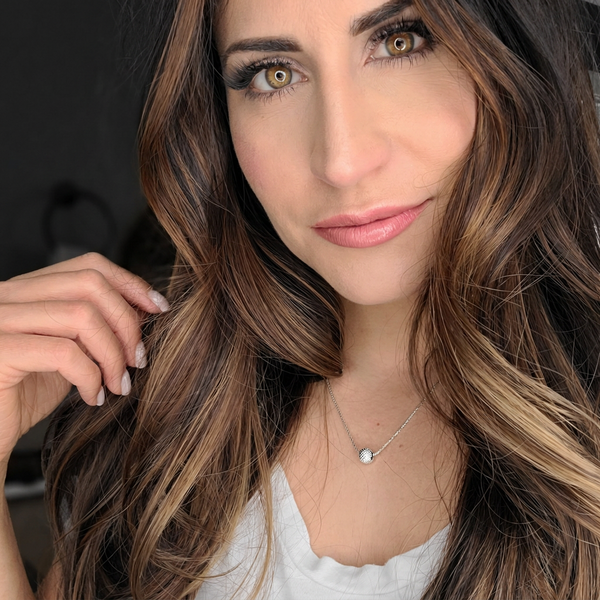 Customer photo wearing Grace Blooms jewelry
