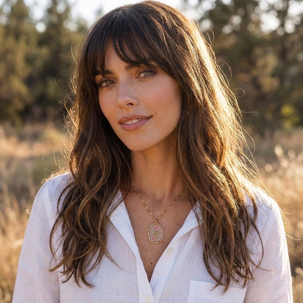 Customer photo wearing Grace Blooms jewelry