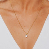 Roma 2.00 Carat Brilliant CZ Solitaire Pendant (Gold Vermeil)
