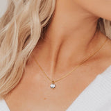 Roma 2.00 Carat Brilliant CZ Solitaire Pendant (Gold Vermeil)
