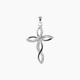 Roma Braided Cross Pendant (Silver)