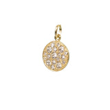 Roma Swarovski Crystal Disc Pendant (Gold)