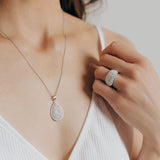 Swarovski Crystal Curved Ring (Gold)