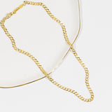 Valente Unisex Curb Chain (Gold)