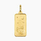 Sagittarius Rectangle Pendant (Gold)
