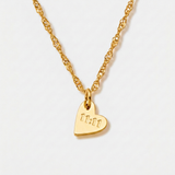 11:11 Angel Number Heart Charm (Gold)