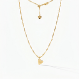 11:11 Angel Number Heart Charm (Gold)