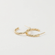 Debbie Diamond-Cut Hoop Earrings (Gold)