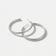 Debbie Diamond-Cut Hoop Earrings (Silver)