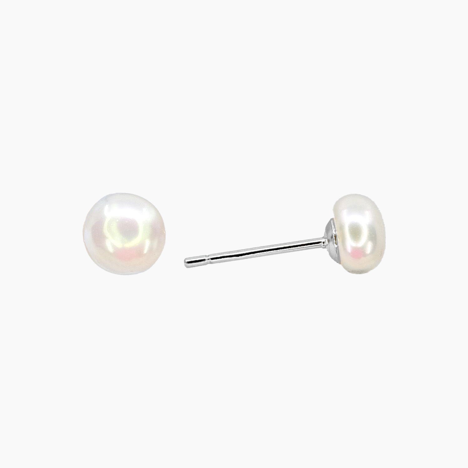 Natural Freshwater Pearl Stud Earrings