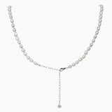 Oval Freshwater Pearl Necklace