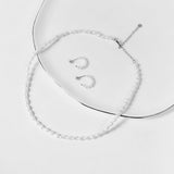 Oval Freshwater Pearl Necklace