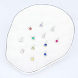 Roma Add-On CZ Birthstone Charm (Silver)