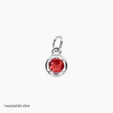 Roma Add-On CZ Birthstone Charm (Silver)