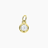 Roma Add-On CZ Birthstone Charm (Gold)