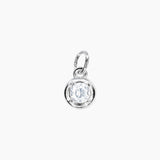 Roma Add-On CZ Birthstone Charm (Silver)