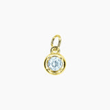 Roma Add-On CZ Birthstone Charm (Gold)