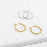 Small Hoop Earrings (Silver)