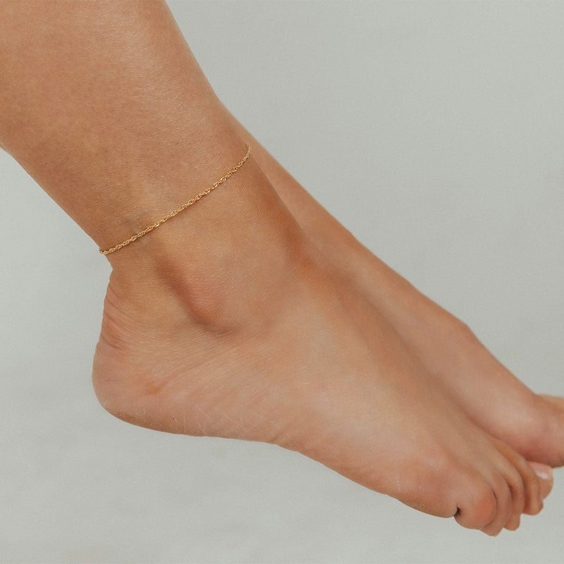 Addie Adjustable Anklet (Gold)