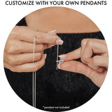 Addie Adjustable Chain 30" (Silver)