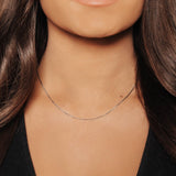 Bella Adjustable Box Chain (Silver)