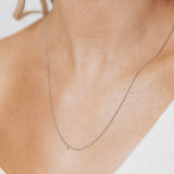 20" Italian Liscia Snake Adjustable Chain (Silver)