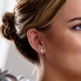 Cami Teardrop CZ Stud Earrings (Silver)